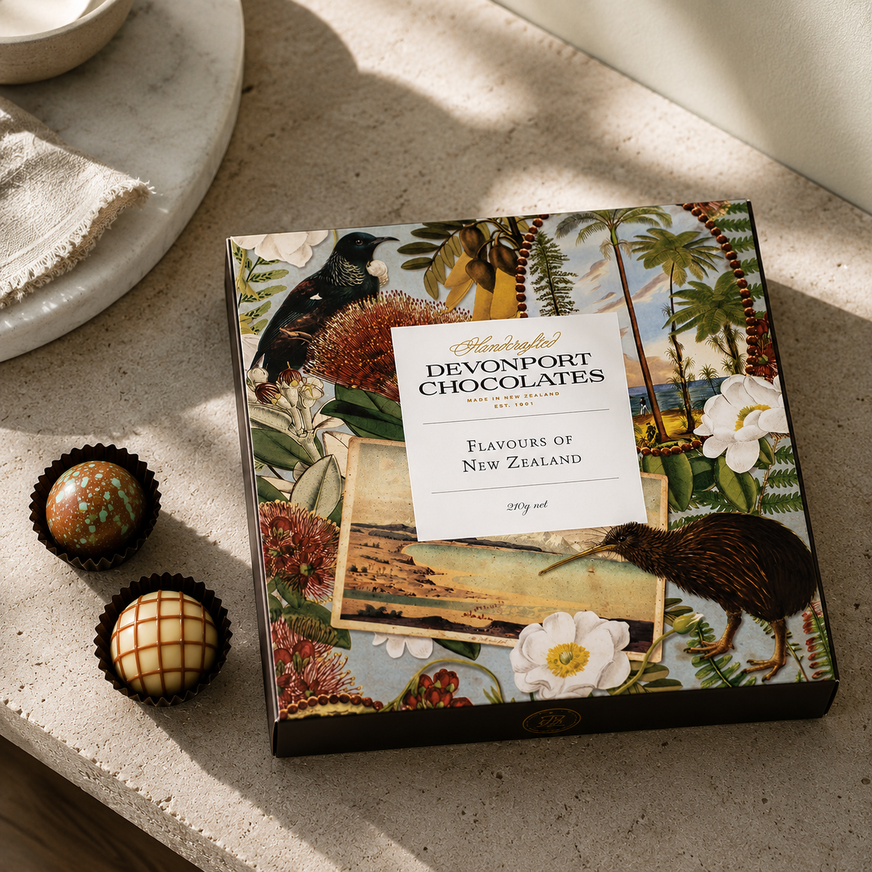 Flavours of New Zealand – 16 Piece Bonbon Set